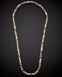 Italian Gold - 14k Bullet Link Necklace - Lyst