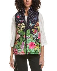Johnny Was - Puffer Reversible Vest - Lyst