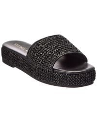 Jack Rogers - Bay Flatform Raffia Sandal - Lyst