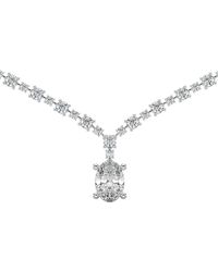 Sabrina Designs Lab Grown Diamonds - 14K 8.54 Ct. Tw. Lab-Grown Diamond Drop Necklace - Lyst