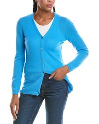 N.Peal Cashmere - Gauzy V-Neck 100% Cashmere Cardigan - Lyst