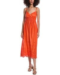 tyler boe - Maria Linen Midi Dress - Lyst