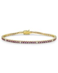 Forever Creations USA Inc. - Forever Creations 14K 5.60 Ct. Tw. Diamond & Sapphire Tennis Bracelet - Lyst