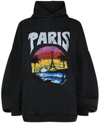 Balenciaga - Paris Tropical Round Hoodie - Lyst