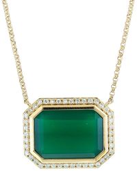 Effy Fine Jewelry - 14K 5.80 Ct. Tw. Diamond & Onyx Necklace - Lyst