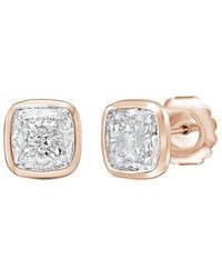 Diana M. Jewels - Diana M. 14K Rose 2.50 Ct. Tw. Lab-Grown Diamond Stud Earrings - Lyst