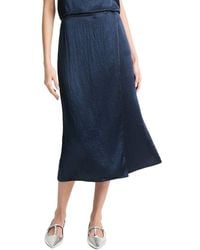 Vince - Beaded Boarder Front Slit Skirt - Lyst