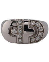 BVLGARI - Parentesi 18K 0.35 Ct. Tw. Diamond Ring - Lyst
