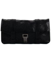 Proenza Schouler - Leather Ps1 Pochette Flap Clutch Bag (Authentic Pre-Owned) - Lyst