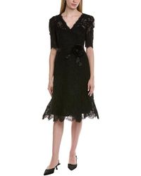 Teri Jon - Midi Dress - Lyst