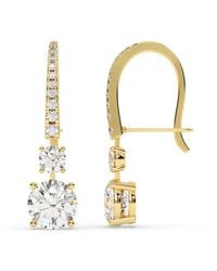 Lab Grown Diamonds - 14K 7.75 Ct. Tw. Lab-Grown Diamond Earrings - Lyst