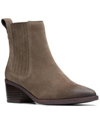 Clarks - Morzine Top Suede Boot - Lyst