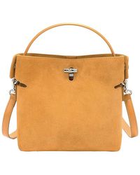 Tiffany & Fred Paris - Suede Mini Top Handle Crossbody - Lyst