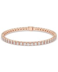 Lab Grown Diamonds - 14K Rose 7.00 Ct. Tw. Lab-Grown Diamond Bracelet - Lyst