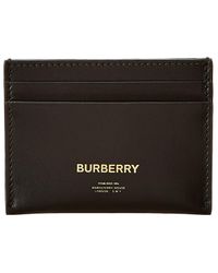 Burberry Horseferry Print Leather Card Case - Black
