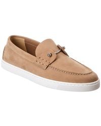 Christian Louboutin - Chambeliboat Suede Boat Shoe - Lyst