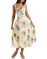 COLON DIANA - Midi Dress - Lyst