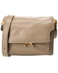 Marni - Trunk Mini Leather Shoulder Bag - Lyst
