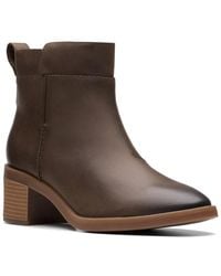 Clarks - Lileigh Charm Leather Bootie - Lyst