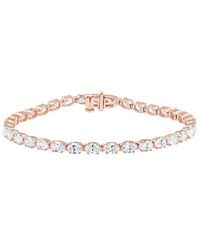 Lab Grown Diamonds - 14K Rose 7.00 Ct. Tw. Lab Grown Diamond Bracelet - Lyst