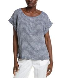 Eileen Fisher - Linen Box Top - Lyst