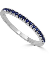 Sabrina Designs - 14k 0.23 Ct. Tw. Sapphire Stackable Half-eternity Birthstone Ring - Lyst