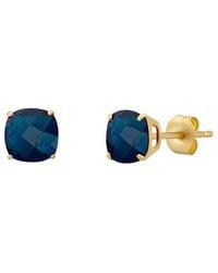 MaxColor - 14k 4.10 Ct. Tw. Londen Blue Topaz Studs - Lyst