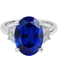VOWE - 14K 7.00 Ct. Tw. Lab-Grown Diamond & Lab-Grown Sapphire Ring - Lyst