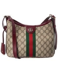 Gucci - Ophidia Small Gg Supreme Canvas & Leather Shoulder Bag - Lyst