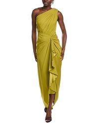 Tadashi Shoji - Solid One-Shoulder Maxi Dress - Lyst