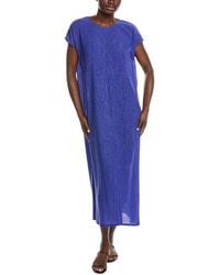 Eileen Fisher - Round Neck Dress - Lyst