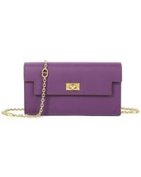 Tiffany & Fred Paris - Saffiano Leather Convertible Wallet/Clutch - Lyst