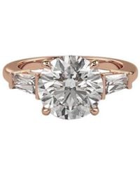 Lab Grown Diamonds - 14K Rose 3.40 Ct. Tw. Lab-Grown Diamond Ring - Lyst