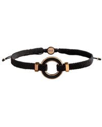 Karma and Luck - Plated Onyx Bolo Bracelet - Lyst
