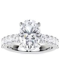 Lab Grown Diamonds - 14K 4.22 Ct. Tw. Lab-Grown Diamond Bridal Ring - Lyst