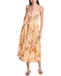 Julia Jordan - Light Linen-Blend Maxi Dress - Lyst