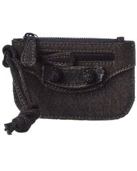 Balenciaga - Le Cagole Denim Coin Purse - Lyst