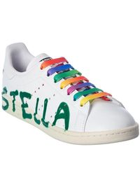 Stella McCartney Leather X Ed Curtis Stan Smith Vegan Sneakers in Green  (White) - Save 1% | Lyst