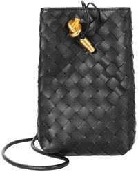 Tiffany & Fred Paris - Handwoven Leather Mini Bucket Bag - Lyst
