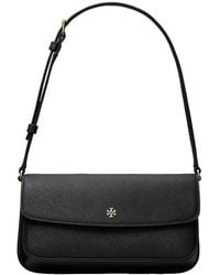 Tory Burch - Leather Flap Shoulder Bag - Lyst