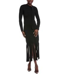 Teri Jon - Knitted Wool-Blend Gown - Lyst