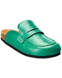 JW Anderson Leather Mule - Green