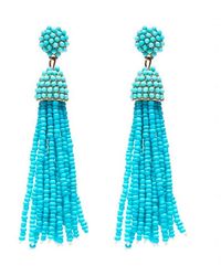 Liv Oliver - 18k Plated 18.75 Ct. Tw. Turquoise Earrings - Lyst