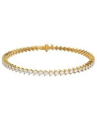 Lab Grown Diamonds - 14K 3.00 Ct. Tw. Lab-Grown Diamond Tennis Bracelet - Lyst