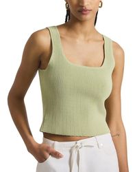 10 Crosby Derek Lam - Sain Rib Knit Sweater Tank - Lyst