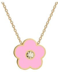 Gabi Rielle - 14K Over Agate Cz Pendant Necklace - Lyst