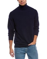 Brodie Cashmere - Classic Wool & Cashmere-Blend Turtleneck Sweater - Lyst