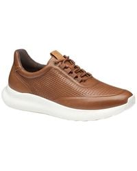 Johnston & Murphy - Amherst 2.0 Embossed U-Throat Leather Sneaker - Lyst