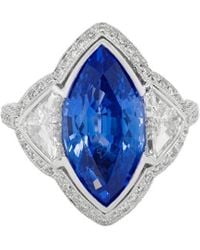 Diana M. Jewels - Fine Jewelry 18k 1.41 Ct. Tw. Diamond Half-set Ring - Lyst