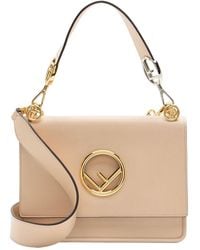 Fendi - Leather Kan I F Medium Shoulder Bag (Authentic Pre-Loved) - Lyst